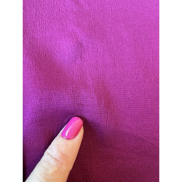 Express Women's Purple Cap Sleeve Blouse V Neck Pullover Chiffon Career XS - Picture 4 of 10